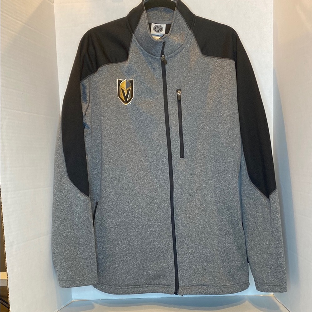 NHL Golden Knight Licensed Gray and Black Performance Jacket. Size XL.